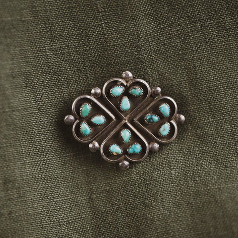 Vintage Sterling Silver Native American Decorative Pins