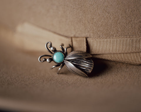 Vintage Sterling Silver Native American Scarabs Pins