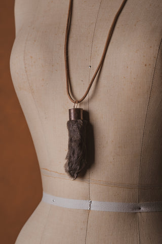 Jackalope Foot Necklace