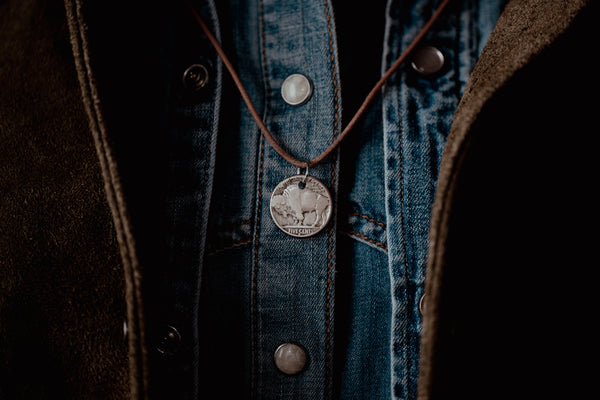 Silver Buffalo Nickel Necklace