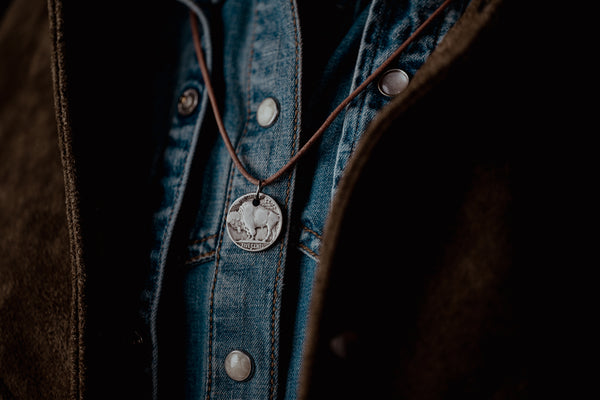 Silver Buffalo Nickel Necklace