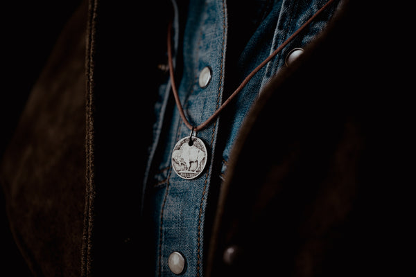 Silver Buffalo Nickel Necklace