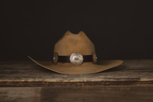 Lg. Silver Concho Hatband