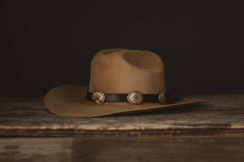 Silver Concho Hatband