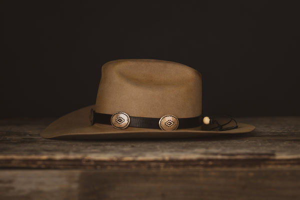 Silver Concho Hatband