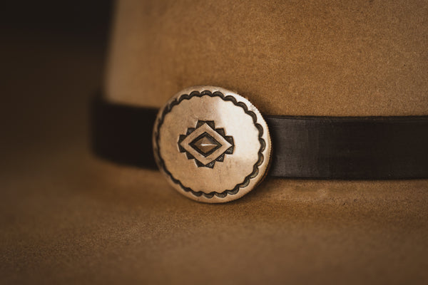 Silver Concho Hatband