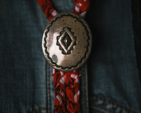 Silver Concho Bolo