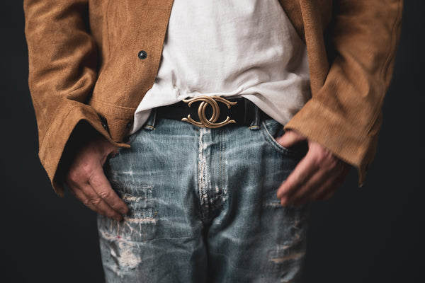 Double Naja Belt Buckle