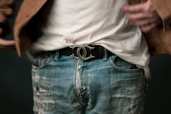 Double Naja Belt Buckle