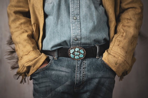 Vintage Navajo Belt Buckle