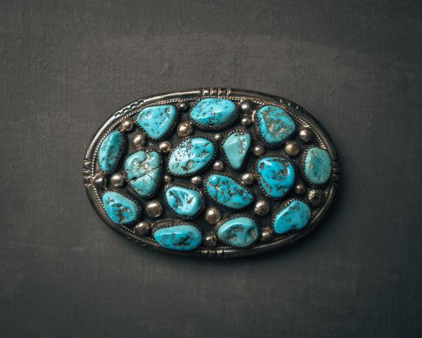 Vintage Navajo Cluster Belt Buckle