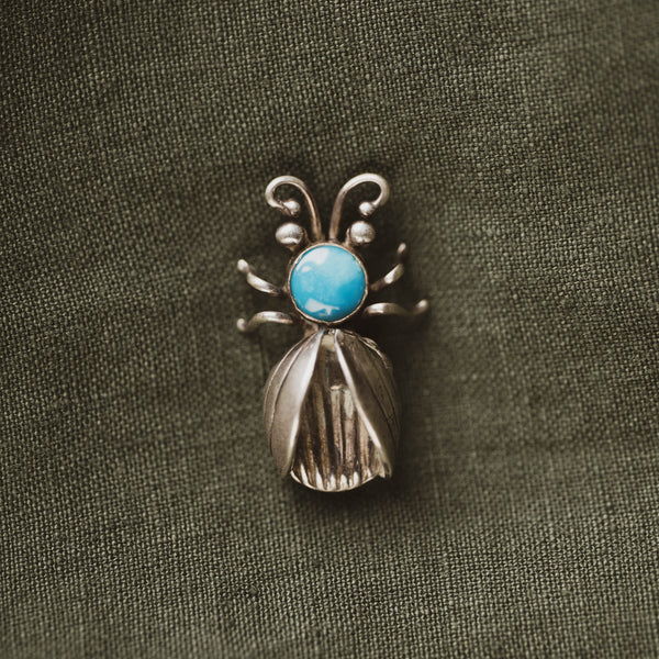 Vintage Sterling Silver Native American Scarabs Pins