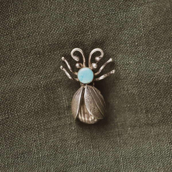 Vintage Sterling Silver Native American Scarabs Pins
