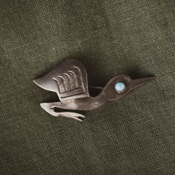 Vintage Sterling Silver Native American Bird Pins