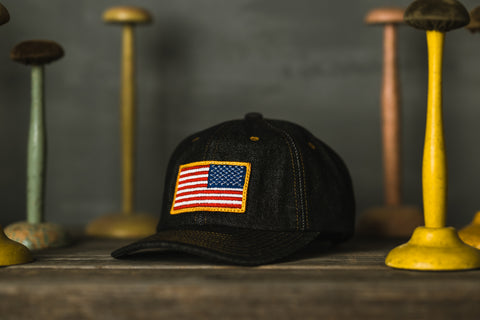 Right Shoulder Vtg. Patch Denim Cap