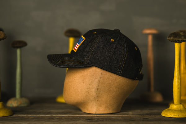 Right Shoulder Vtg. Patch Denim Cap