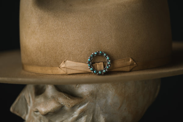 Vintage Native American Round Pin
