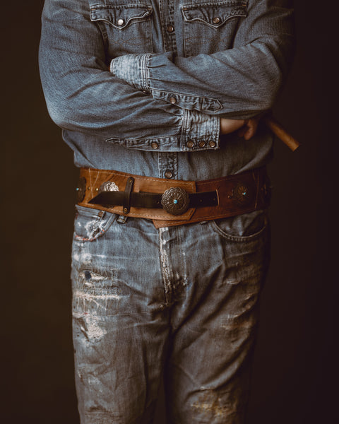 Vintage Silver Concho Belt