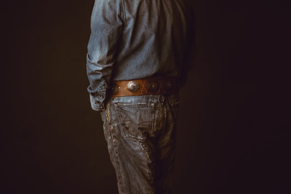 Vintage Silver Concho Belt