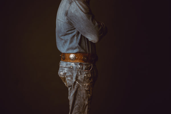 Vintage Silver Concho Belt
