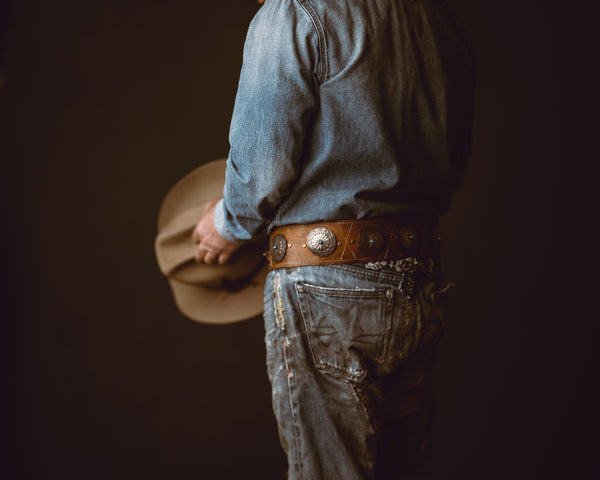 Vintage Silver Concho Belt