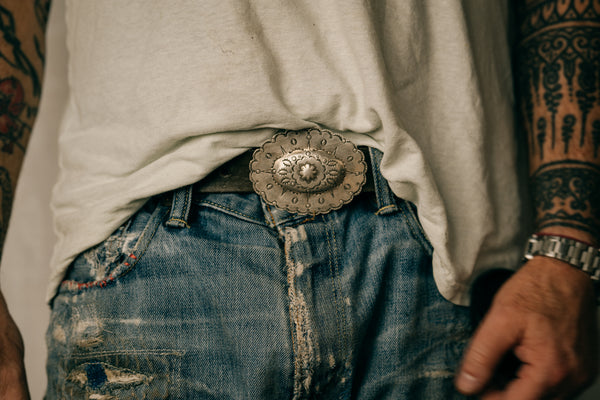 Vintage Concho Belt Buckle