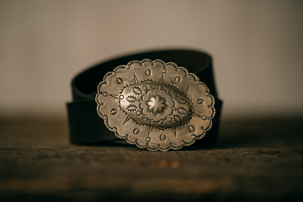Vintage Concho Belt Buckle