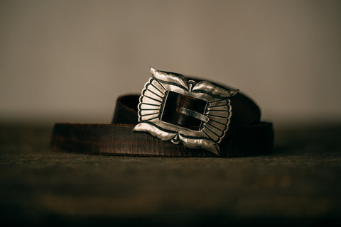 Vintage Small Navajo Naja Belt Buckle