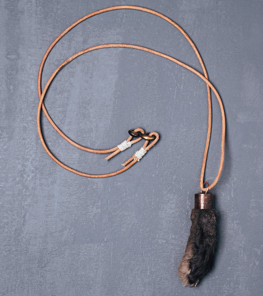 Jackalope Foot Necklace